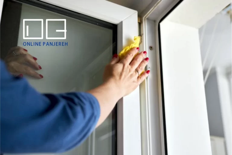 تمیز کردن پنجره upvc