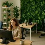 پارتیشن گیاهی در فضای کاری